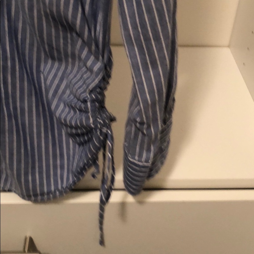 Rails Long Sleeve Side Drawstring Button Down. - image 3